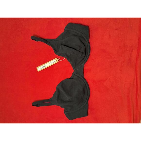 Skims Cotton Jersey T Shirt Bra Color Soot Size 32DDD - Picture 1 of 3